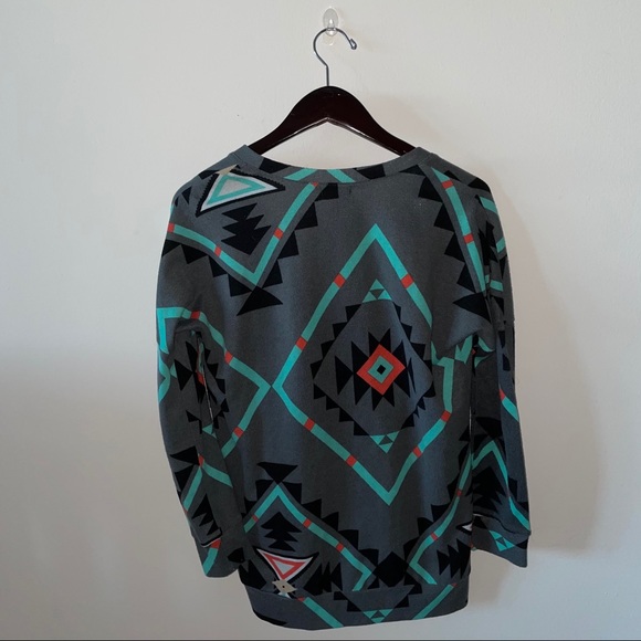 Nollie Geometric Print Button Cardigan - Picture 4 of 4